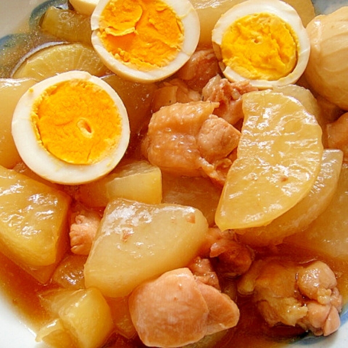大根と鶏ももゆで卵の煮物 レシピ 作り方 By Mint74 楽天レシピ